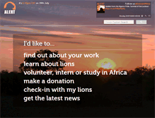 Tablet Screenshot of lionalert.org